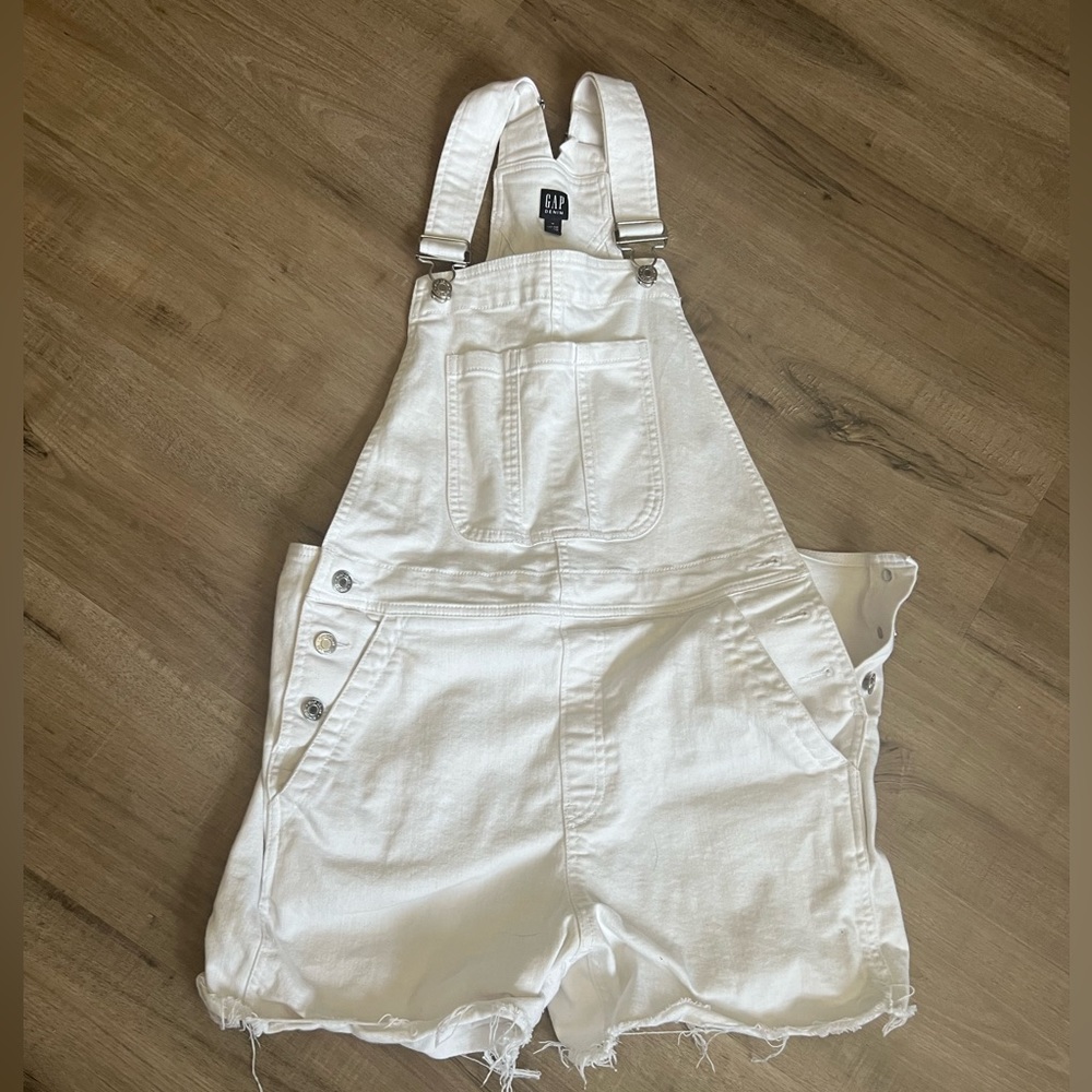 Gap white overalls size M